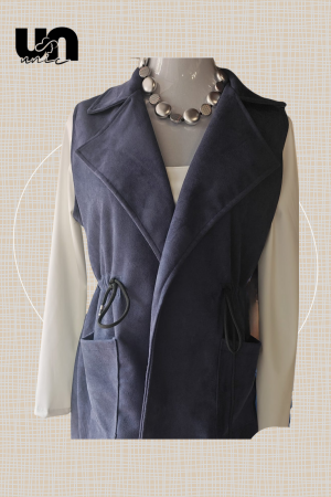 Chaqueta sin mangas antelina