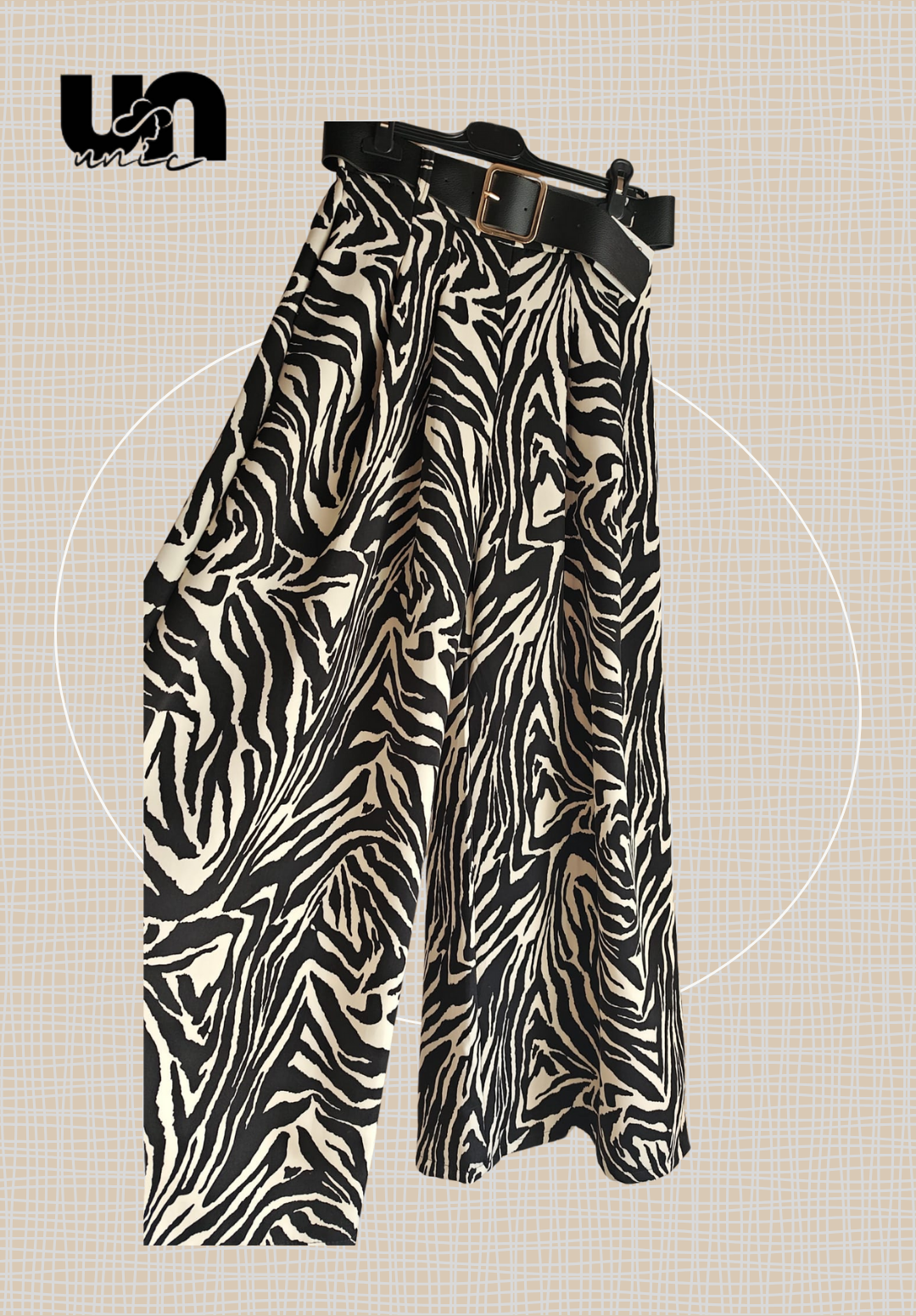 Pantalón Palazzo Animal Print - Imagen 2