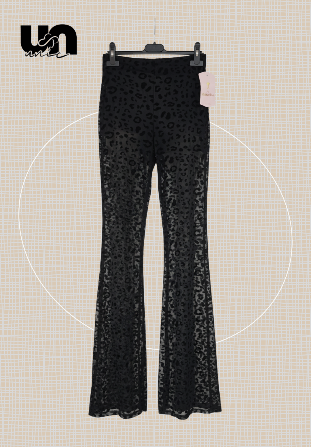 Pantalón campana animal print